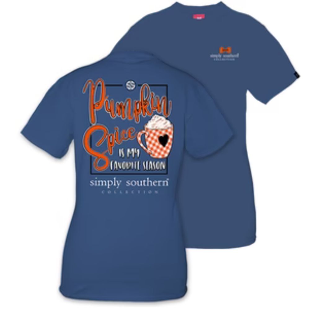 SALE SIMPLY SOUTHERN‎ PREPPY PUMPKIN SPICE SEASON FALL T-SHIRT Size Small